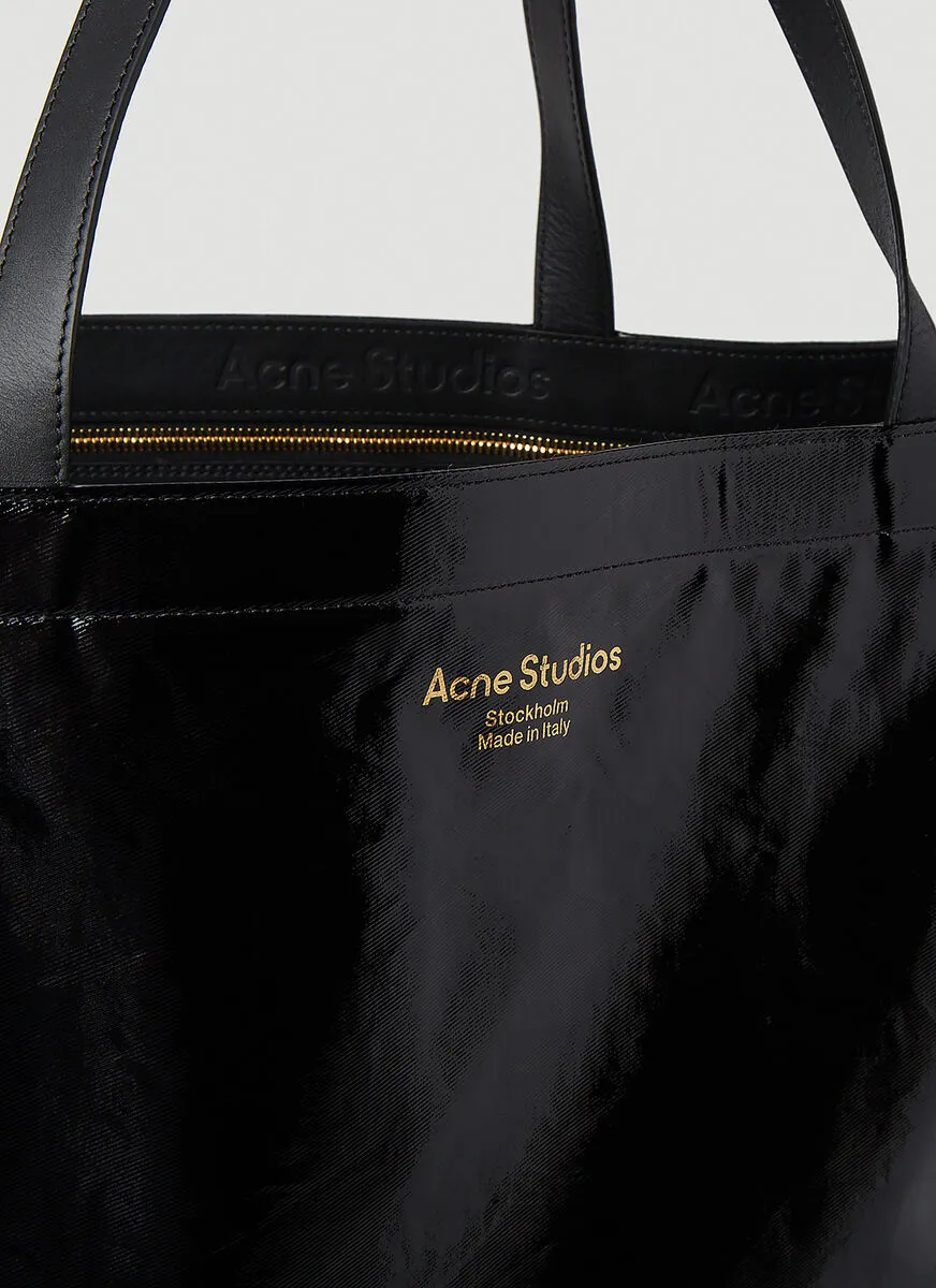 Acne Studios Logo Printed Large Tote Bag