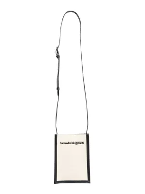 Alexander McQueen Contrast-Trimmed Mini Crossbody Bag