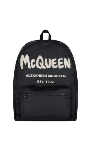 Alexander McQueen Graffiti Logo Backpack