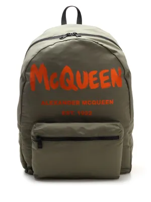 Alexander McQueen Graffiti Logo Backpack
