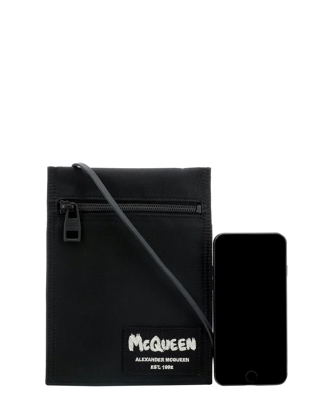 Alexander McQueen Graffiti Logo Tag Crossbody Bag