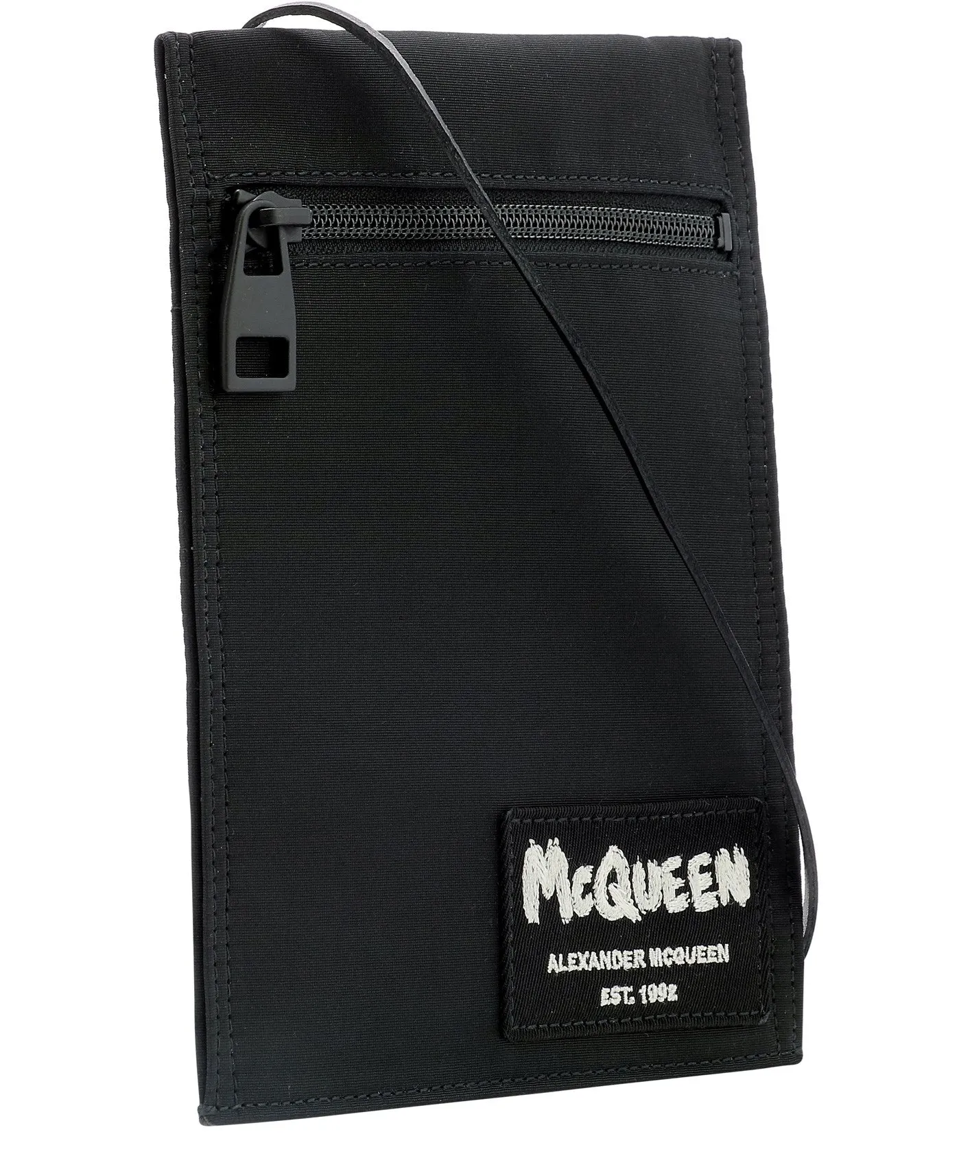 Alexander McQueen Graffiti Logo Tag Crossbody Bag