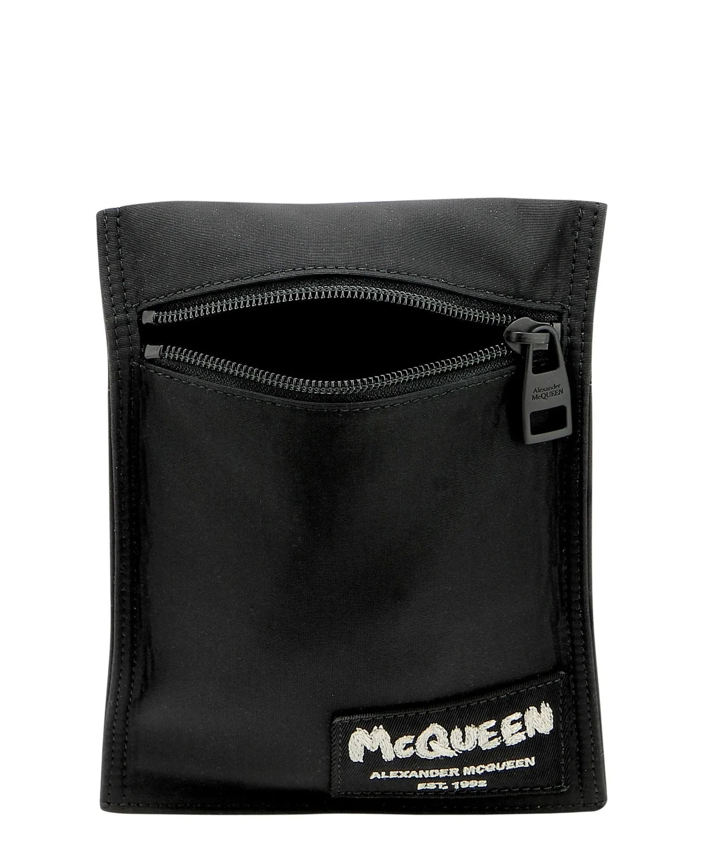 Alexander McQueen Graffiti Logo Tag Crossbody Bag