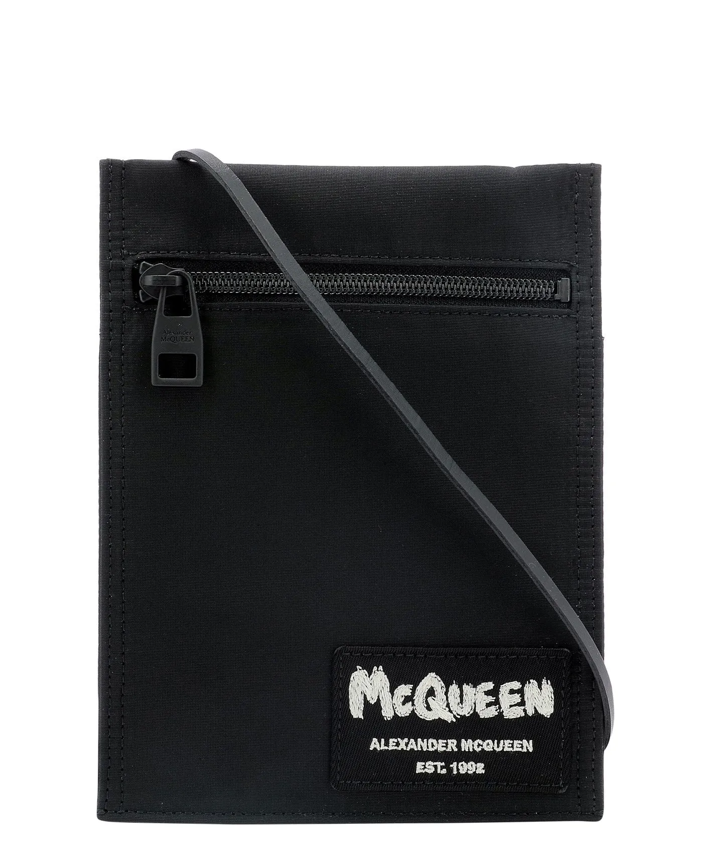 Alexander McQueen Graffiti Logo Tag Crossbody Bag
