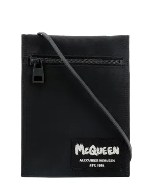 Alexander McQueen Graffiti Logo Tag Crossbody Bag