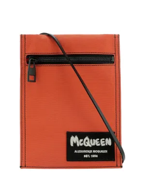 Alexander McQueen Graffiti Logo Tag Crossbody Bag