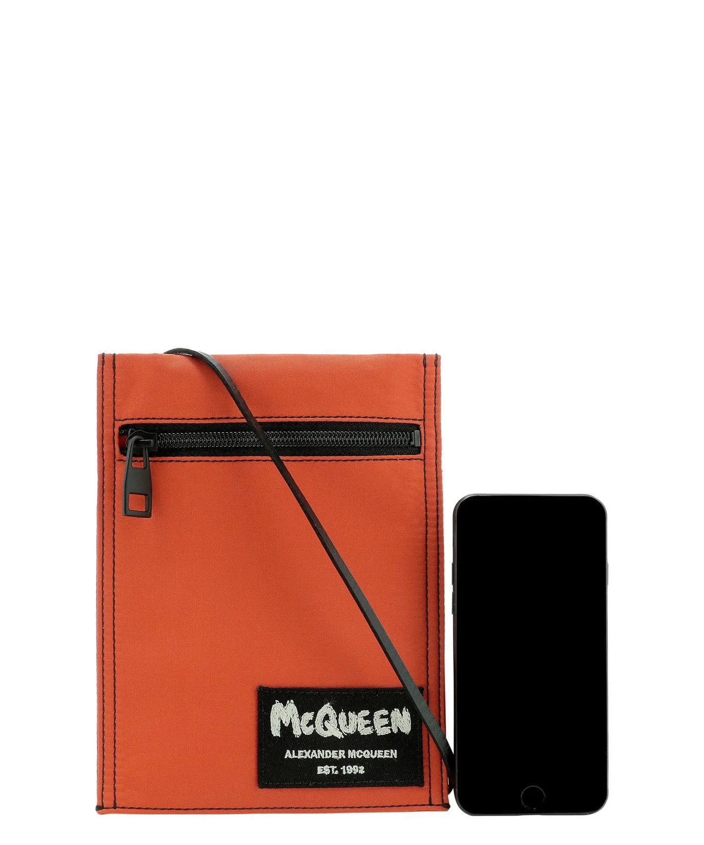 Alexander McQueen Graffiti Logo Tag Crossbody Bag