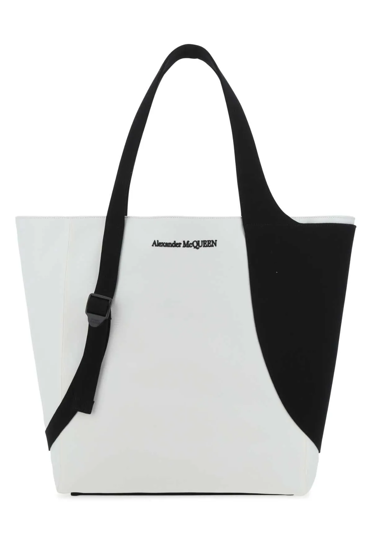 Alexander McQueen Logo Embroidered Tote Bag