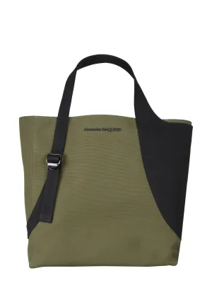 Alexander McQueen Logo Embroidered Tote Bag