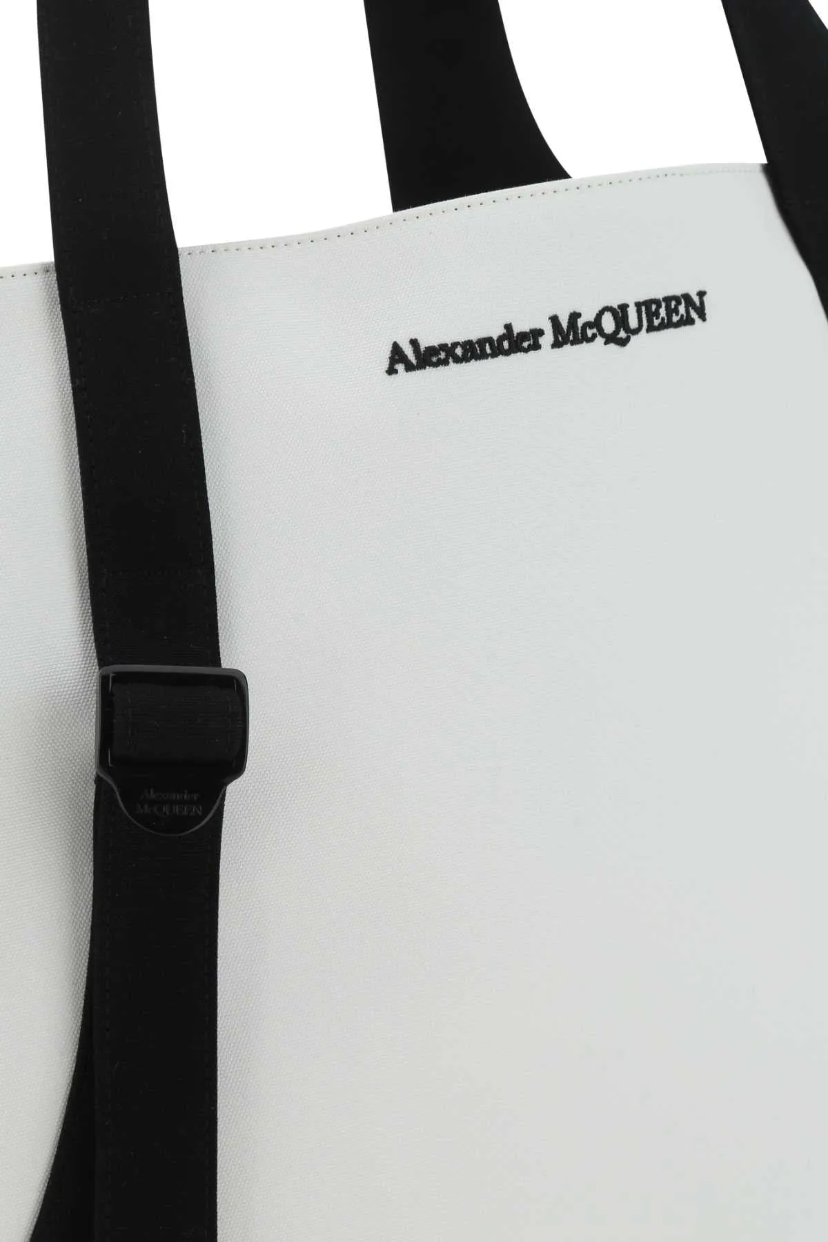 Alexander McQueen Logo Embroidered Tote Bag
