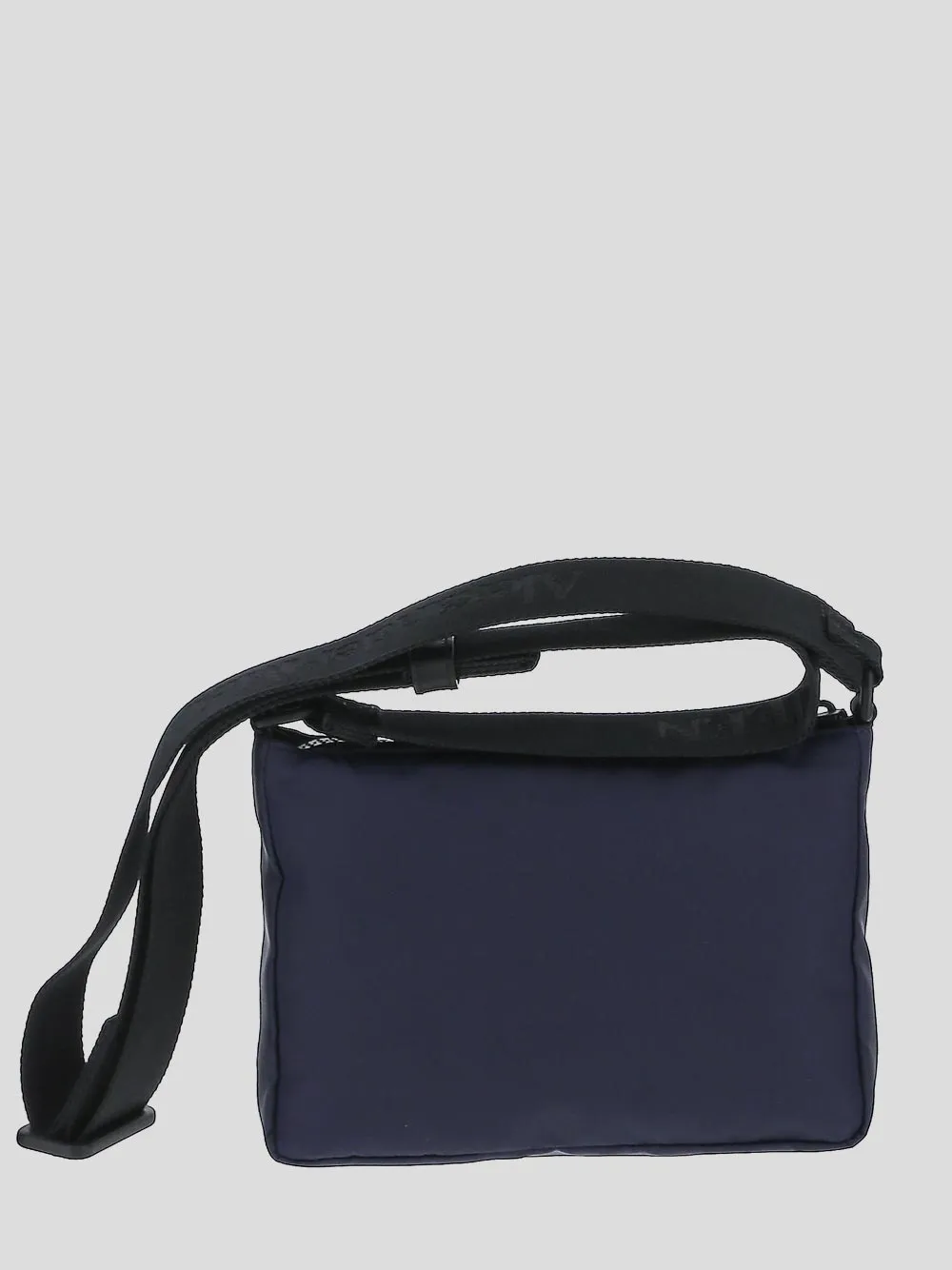 Alexander McQueen Logo Printed Zip-Up Messenger Bag