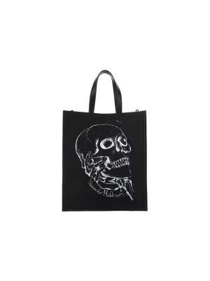 Alexander McQueen Skull Printed Tote Bag