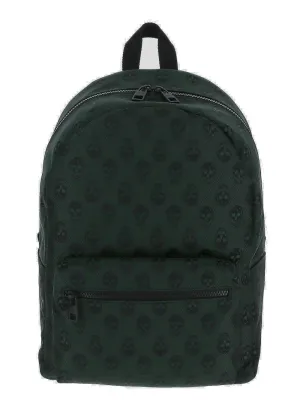Alexander McQueen Skull Printed Zip-Up Backpack