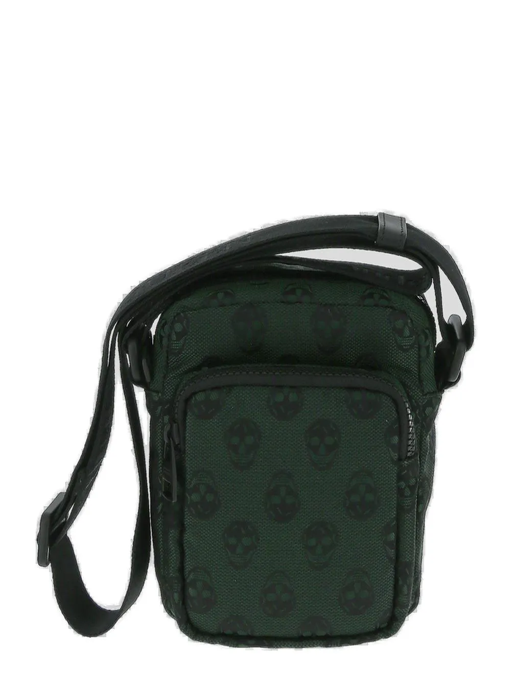 Alexander McQueen Skull Printed Zip-Up Messenger Bag