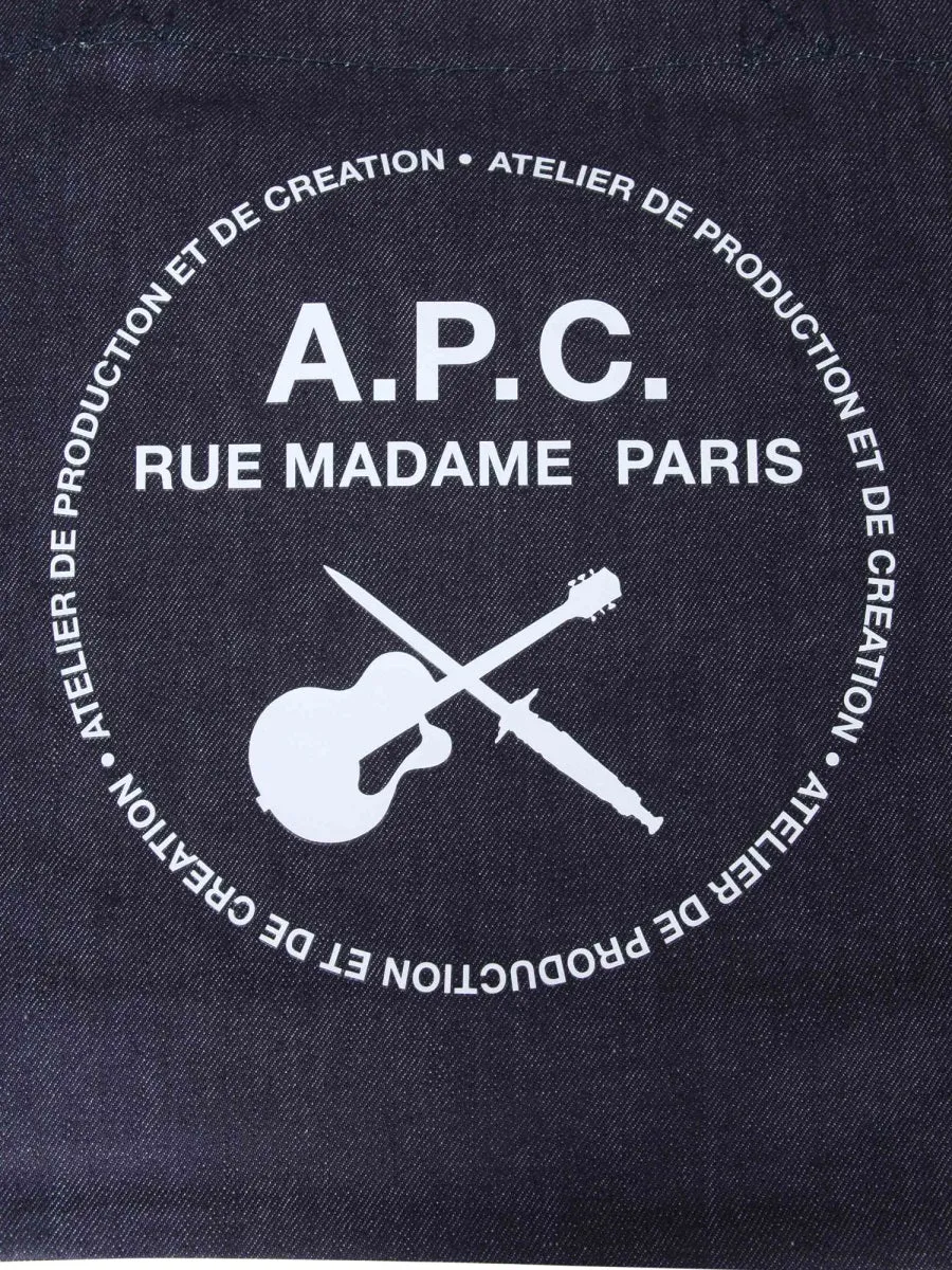 A.P.C. Guitare Poignard Shopping Tote Bag