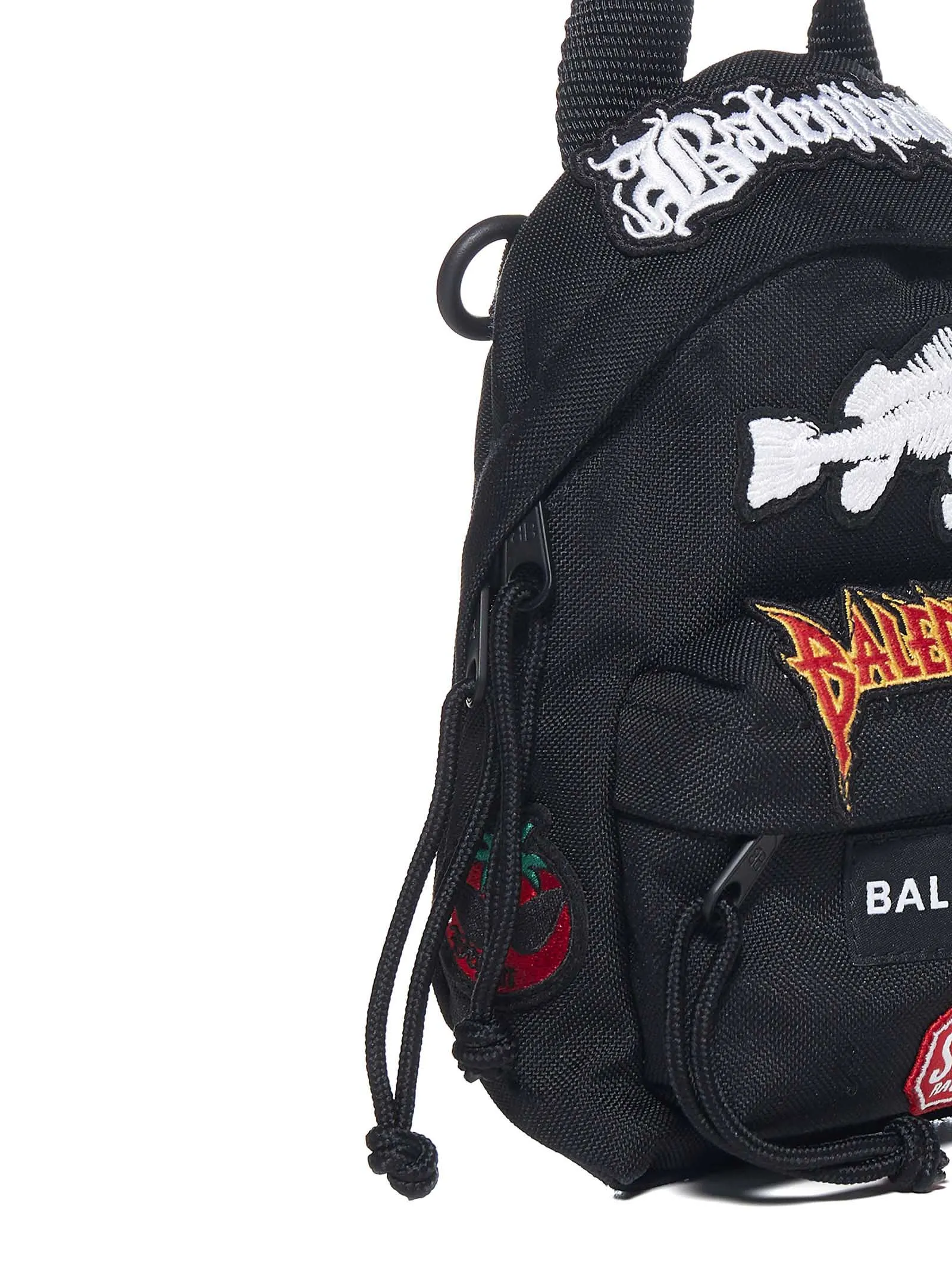 Balenciaga Logo Embroidered Crossbody Backpack
