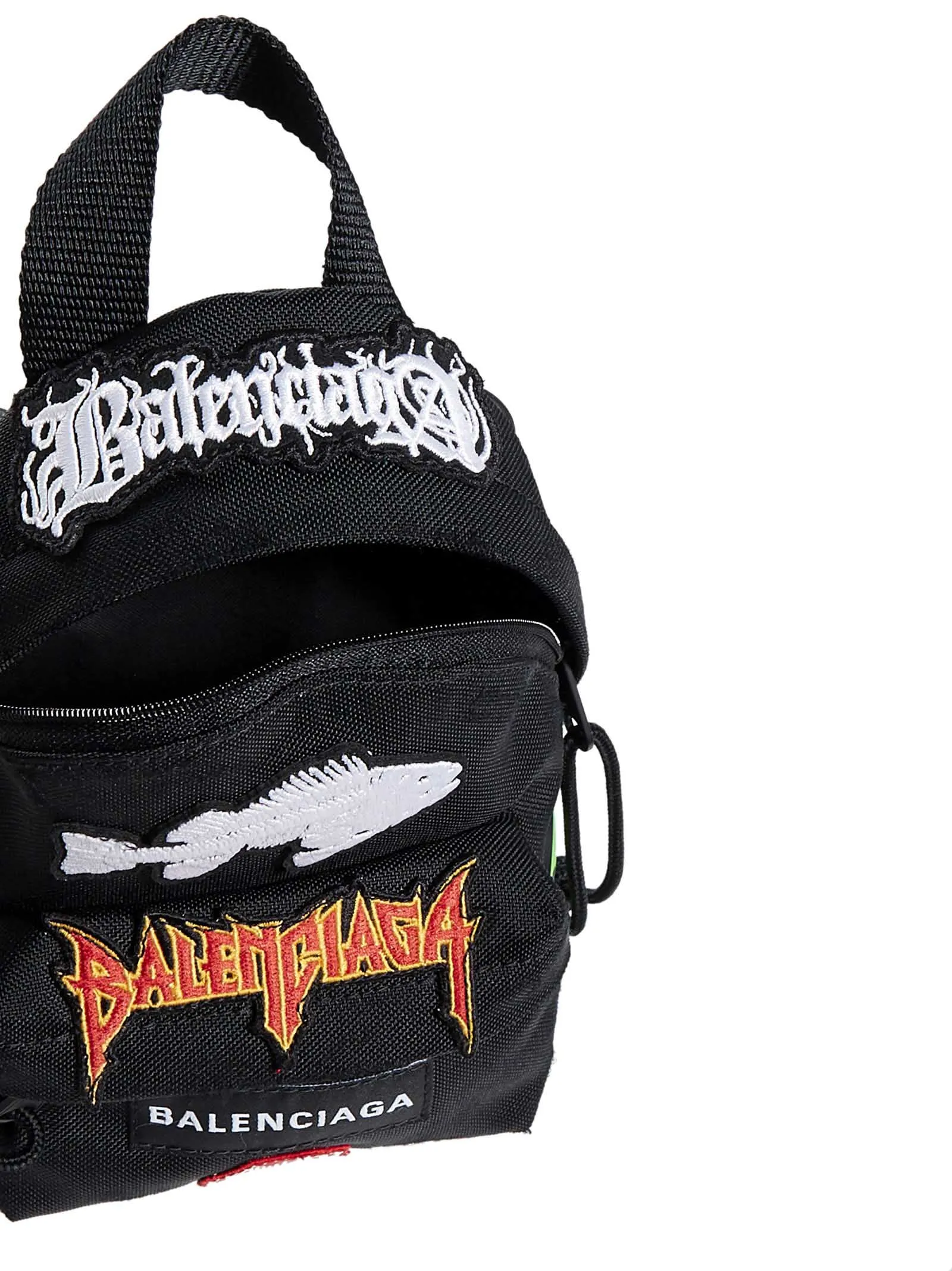 Balenciaga Logo Embroidered Crossbody Backpack
