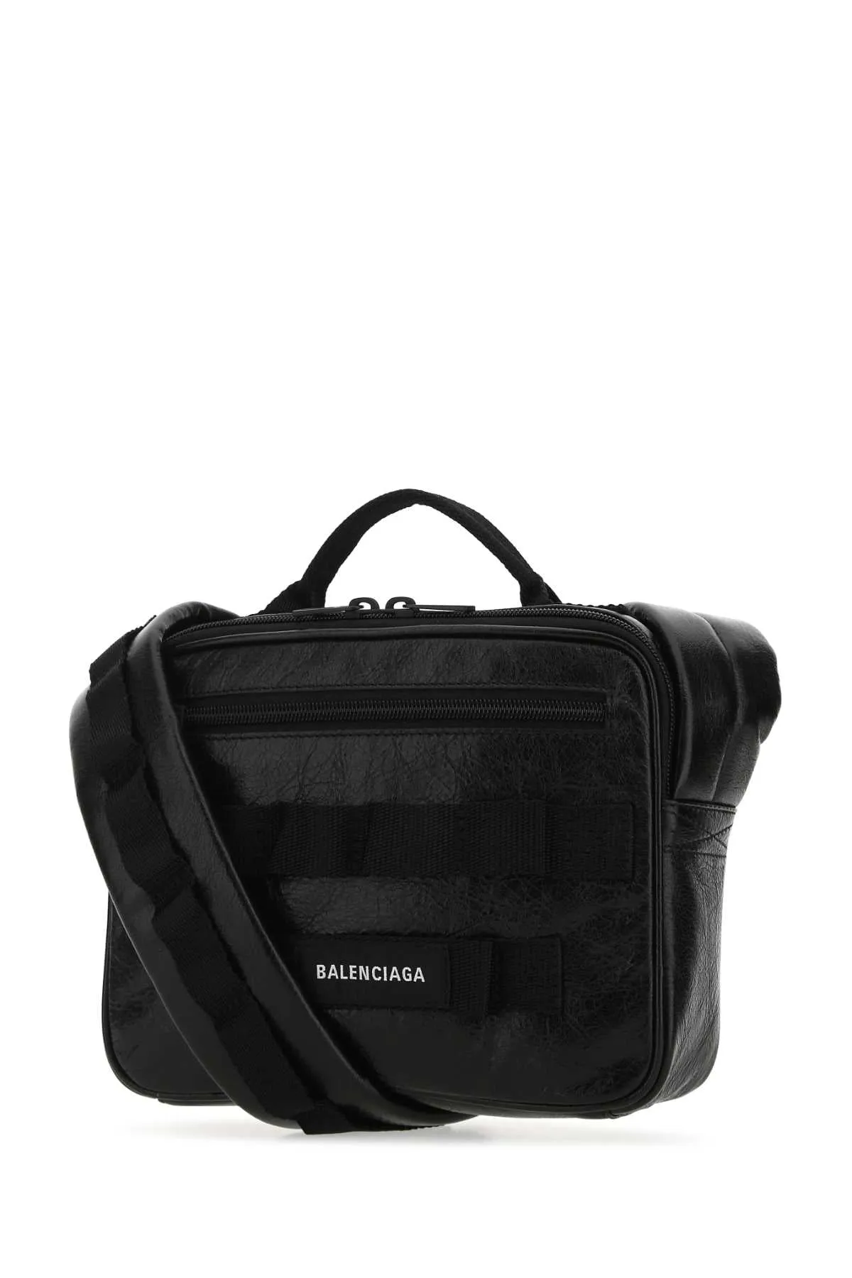 Balenciaga Logo Patch Pouch Shoulder Bag