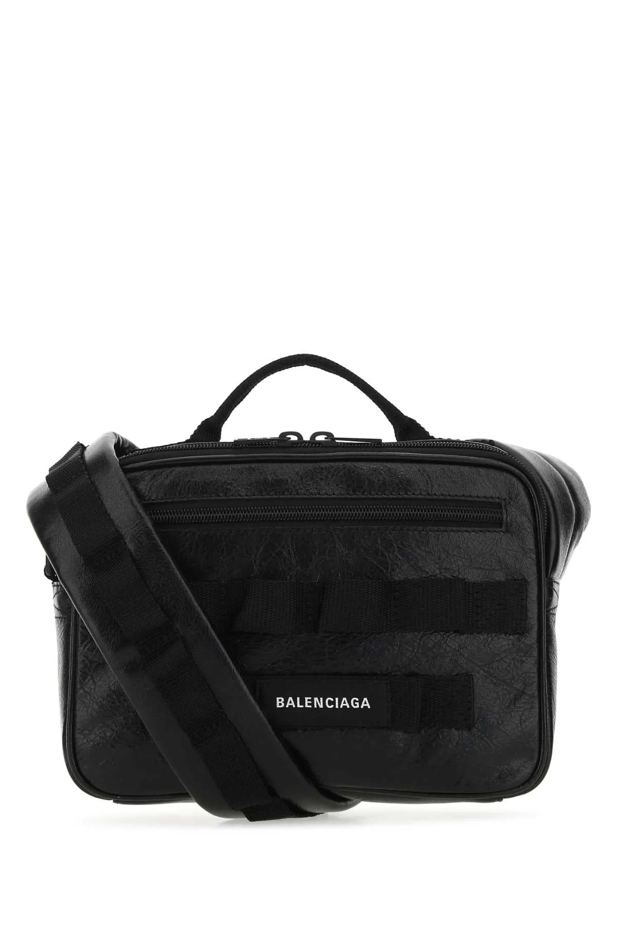 Balenciaga Logo Patch Pouch Shoulder Bag