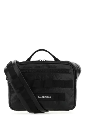 Balenciaga Logo Patch Pouch Shoulder Bag