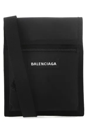 Balenciaga Logo Print Shoulder Bag