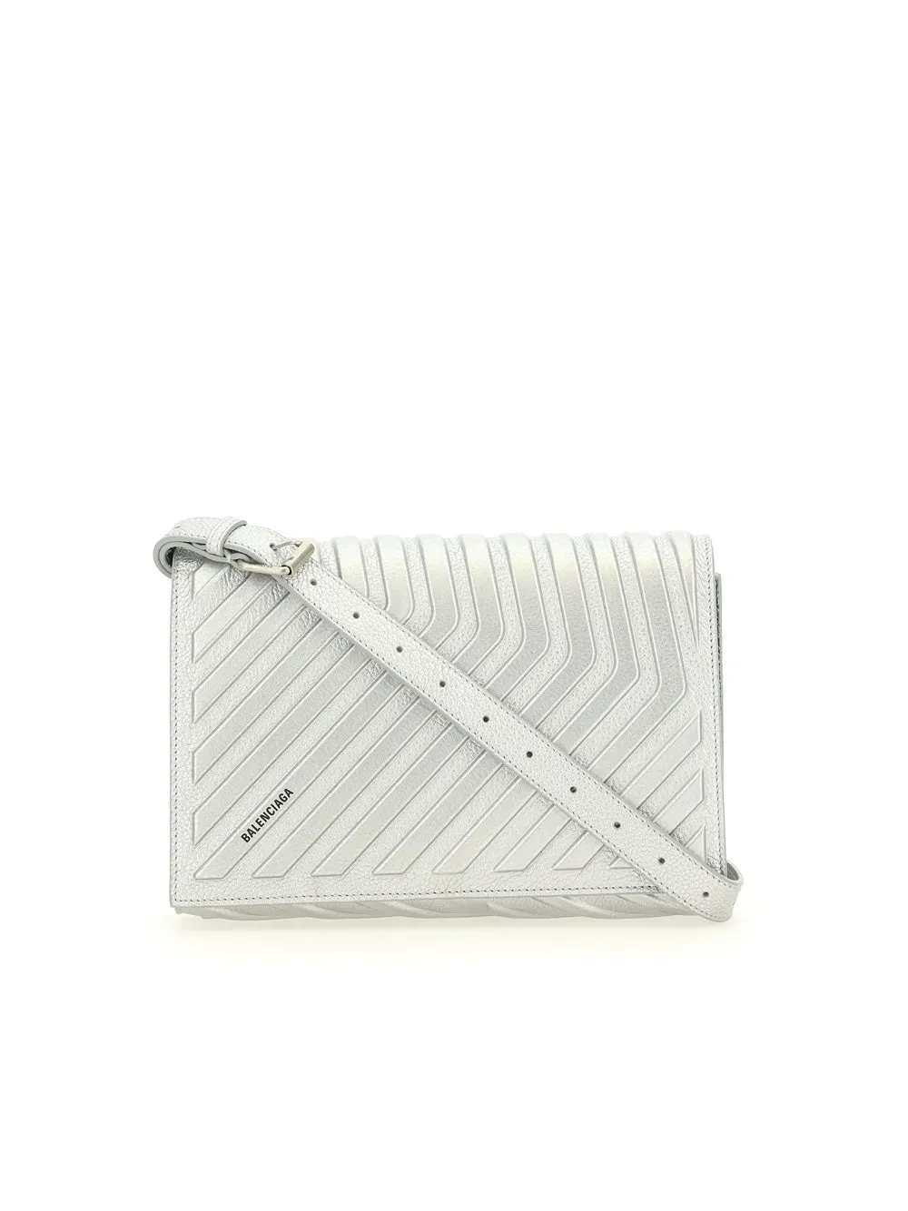Balenciaga Logo Printed Flap Shoulder Bag