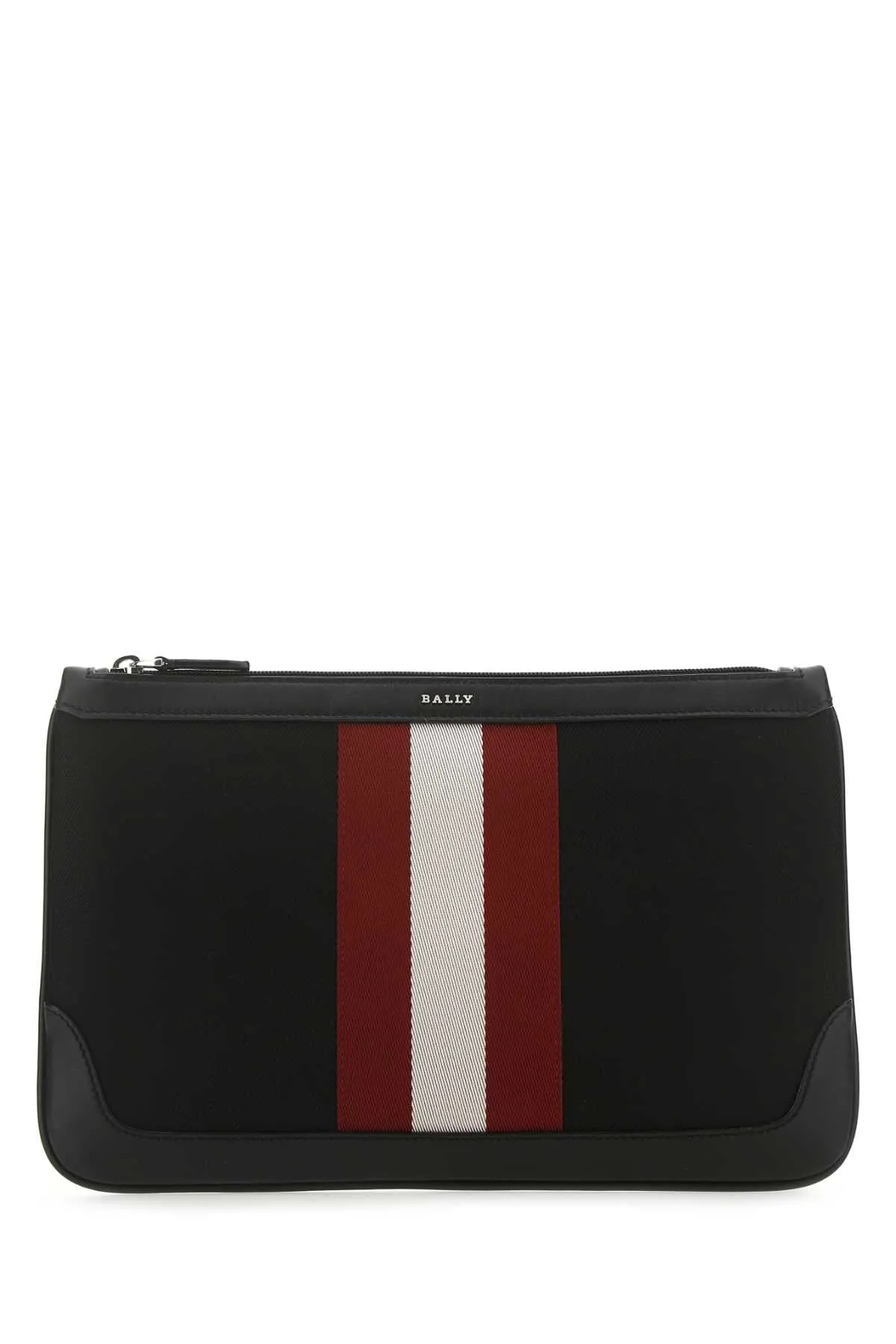 Bally Cayard Stripe Detailed Zipped Clutch Bag