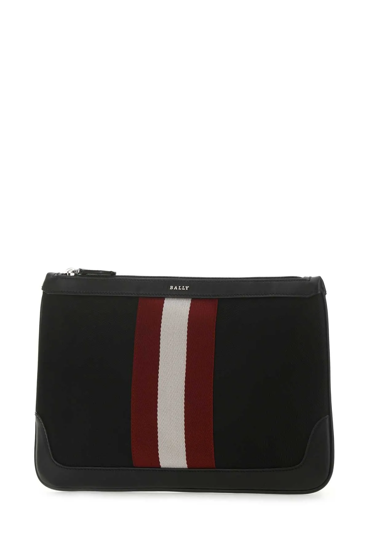 Bally Cayard Stripe Detailed Zipped Clutch Bag