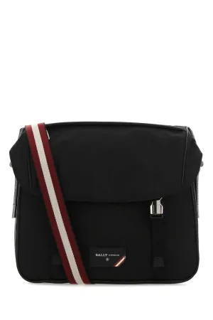 Bally Fabro Logo Patch Zipped Messenger Bag