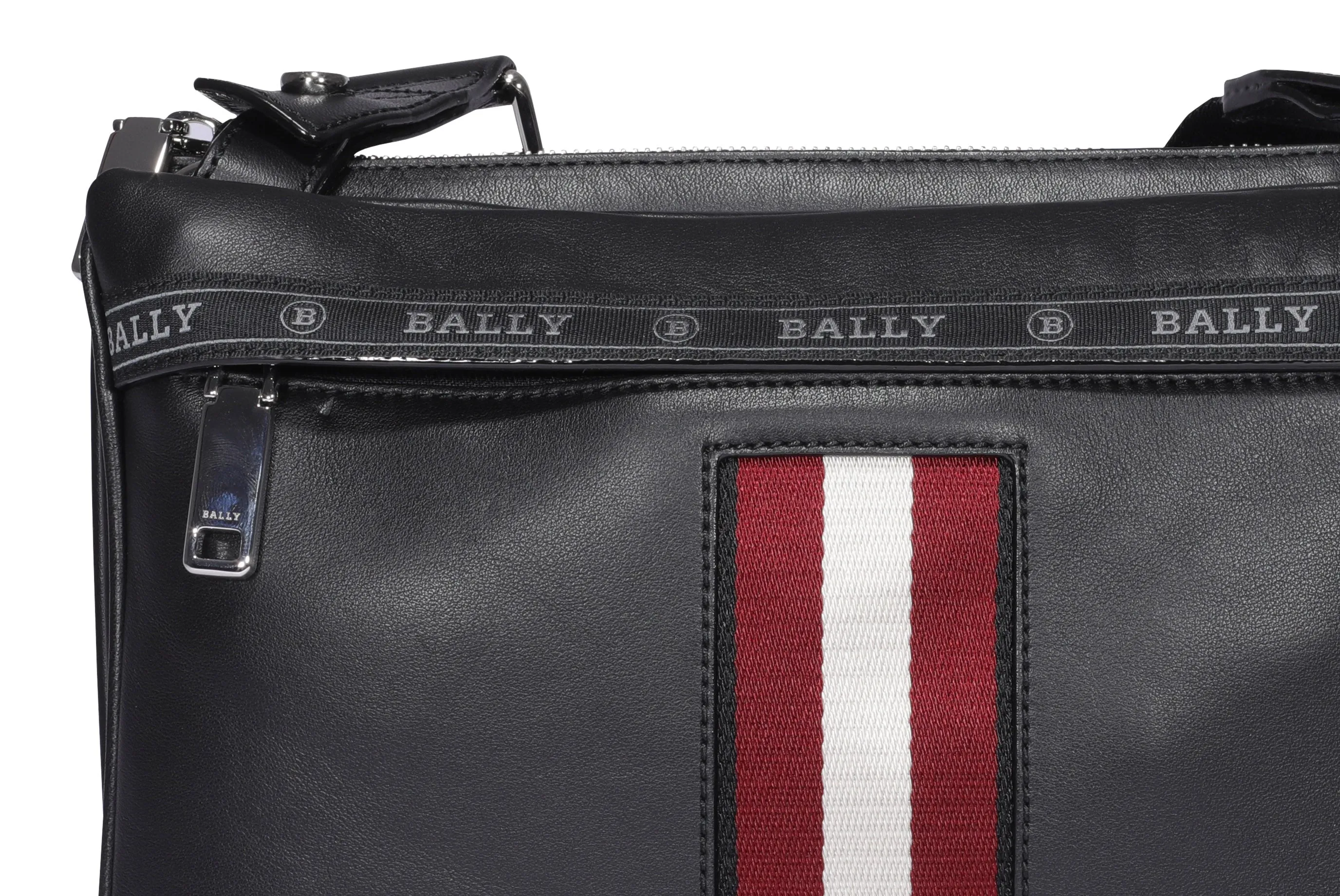 Bally Harvey Stripe Detailed Zipped Crossbody Bag