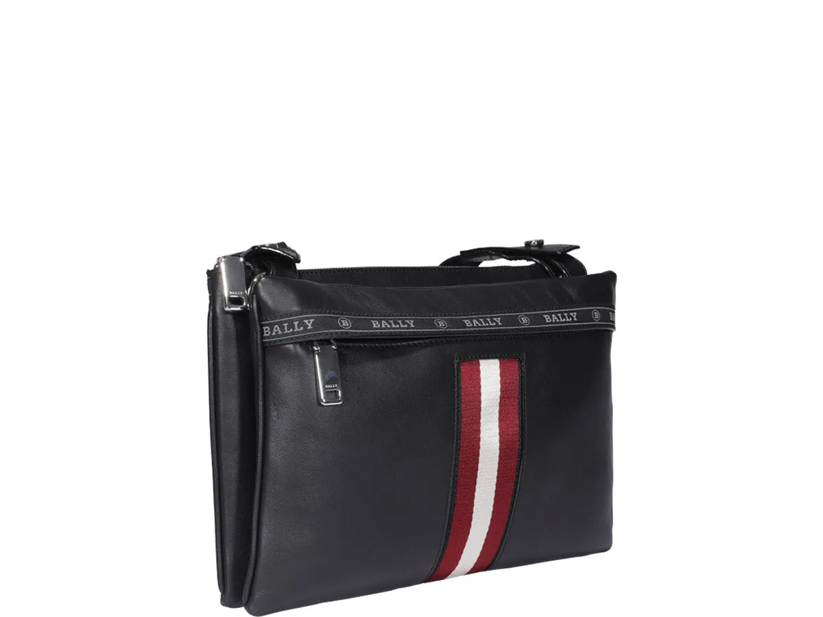 Bally Harvey Stripe Detailed Zipped Crossbody Bag