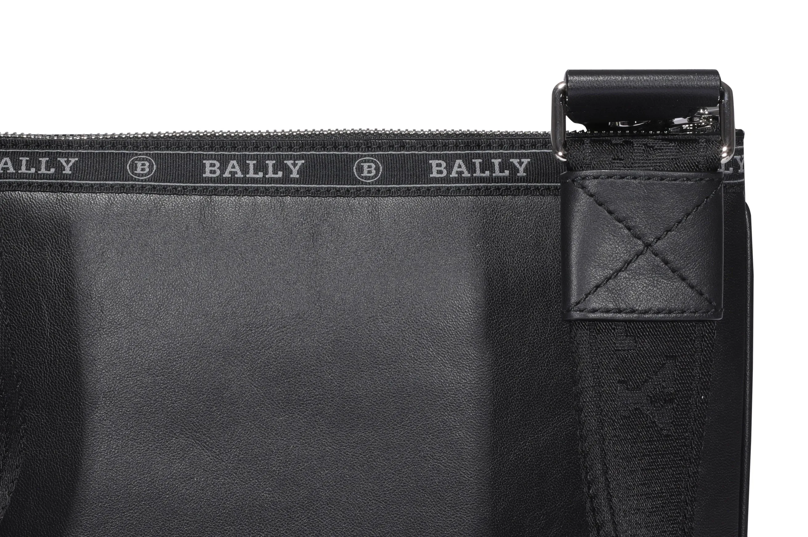 Bally Harvey Stripe Detailed Zipped Crossbody Bag