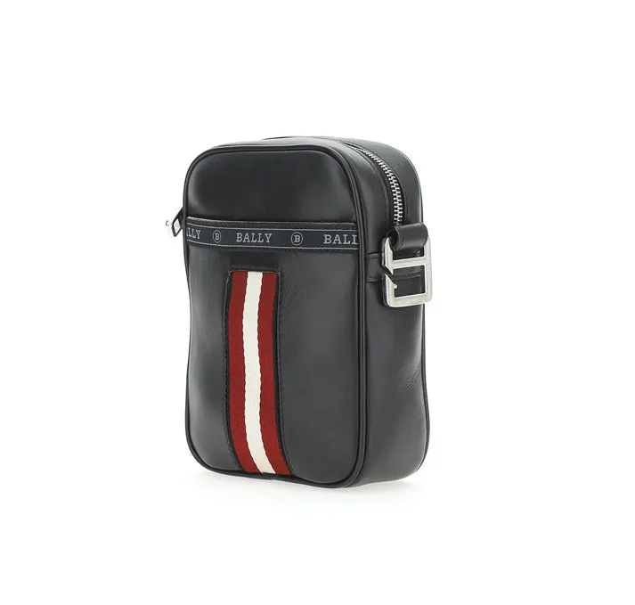 Bally Heyot Logo Patch Zip-Up Messenger Bag