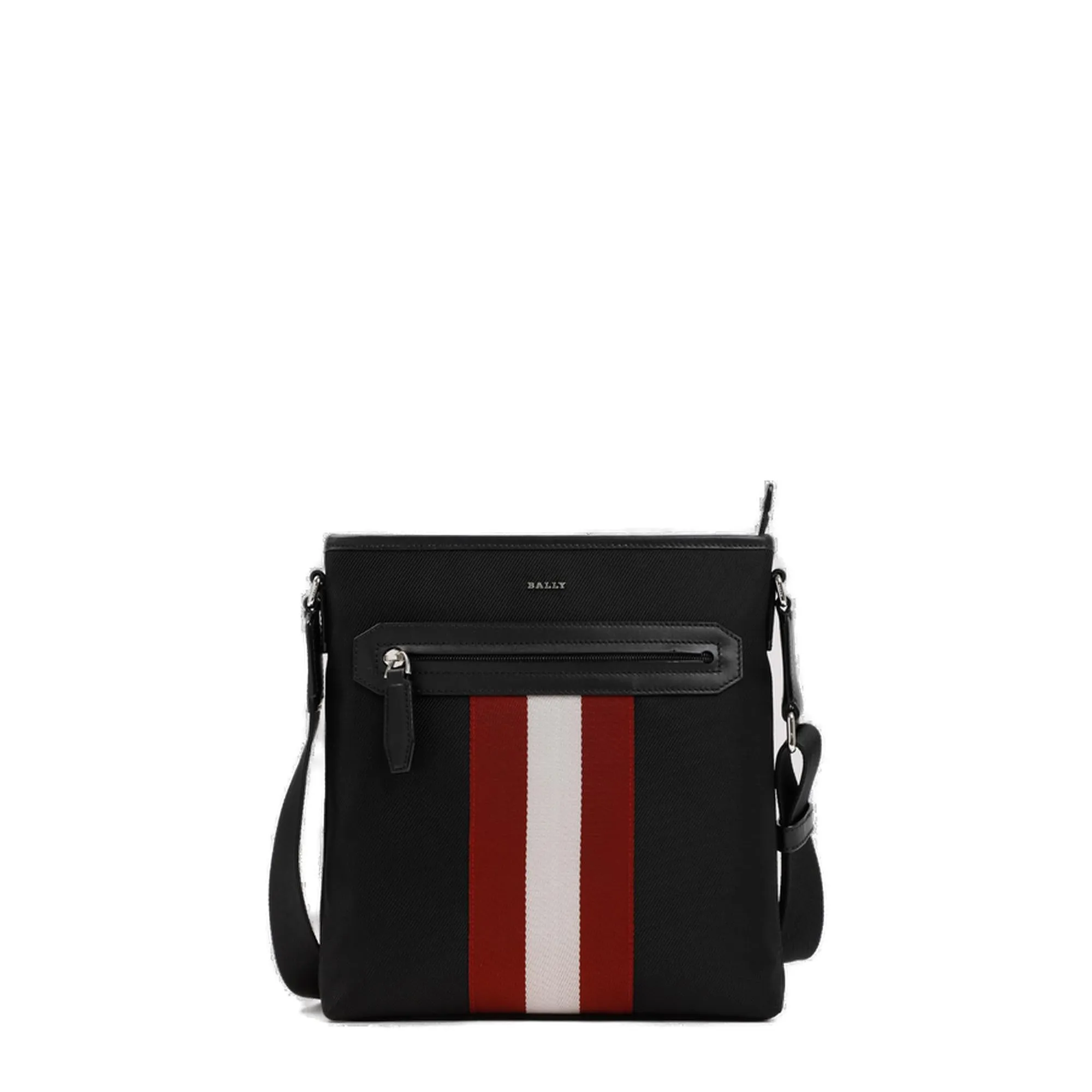Bally Logo Detailed Zip-Up Messenger Bag