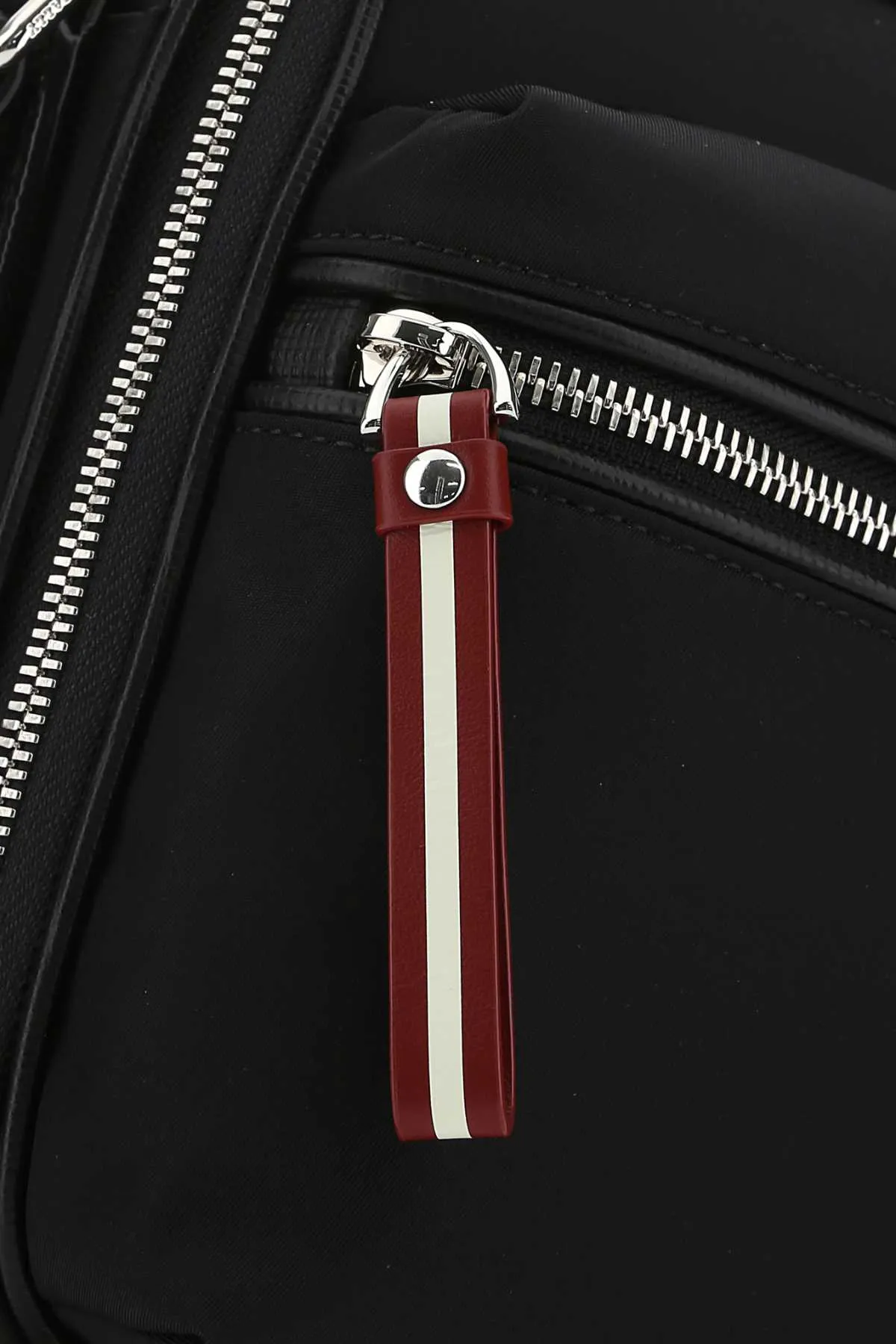 Bally Logo Patch Zip-Up Shoulder Bag