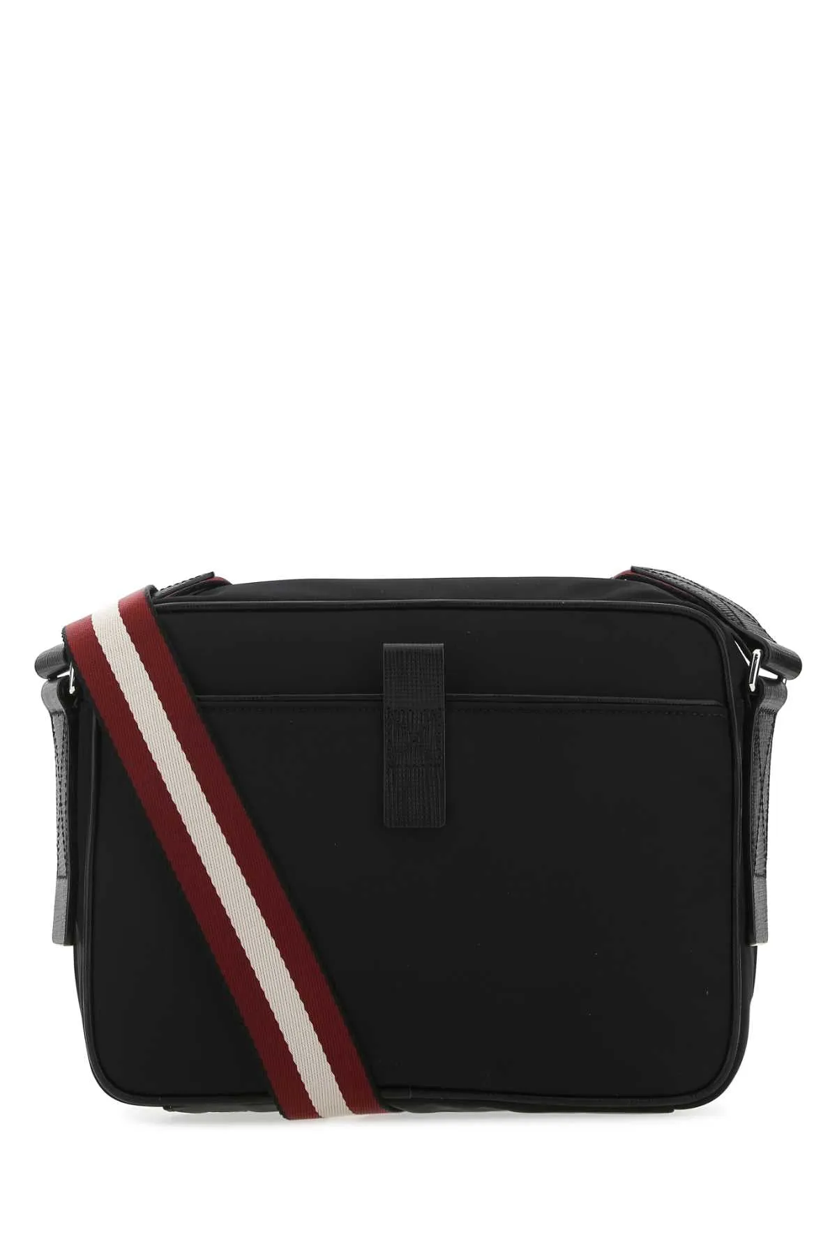 Bally Logo Patch Zip-Up Shoulder Bag
