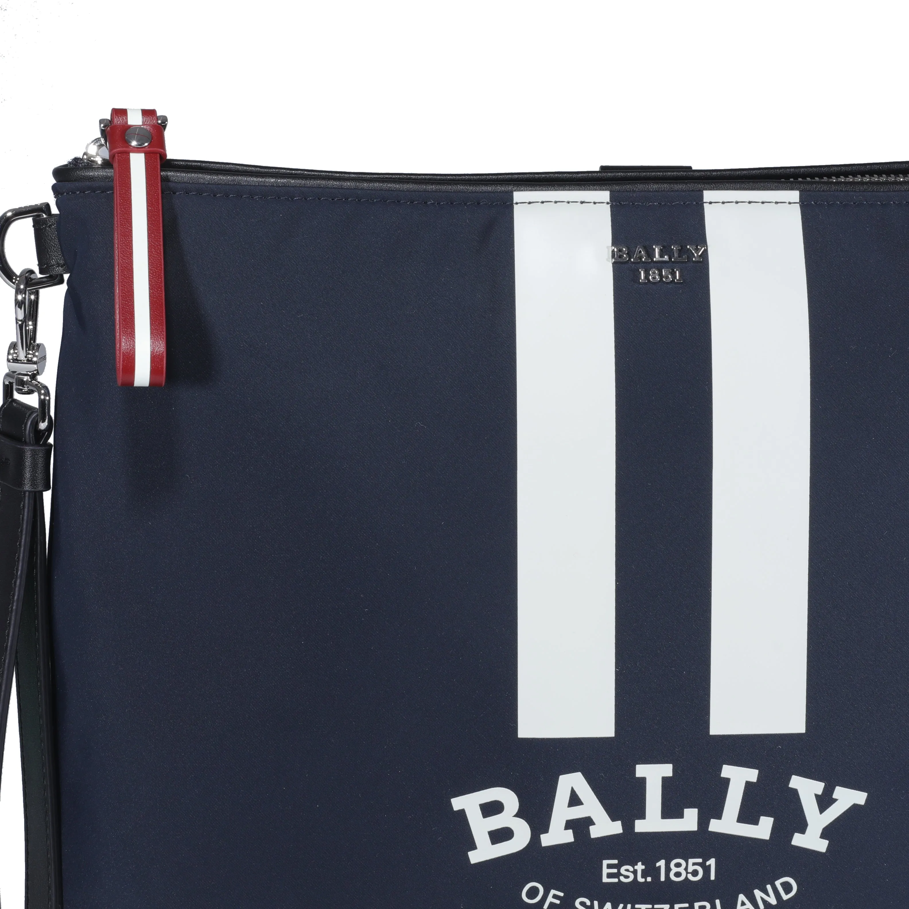 Bally Logo Printed Stripe Detailed Clutch Bag