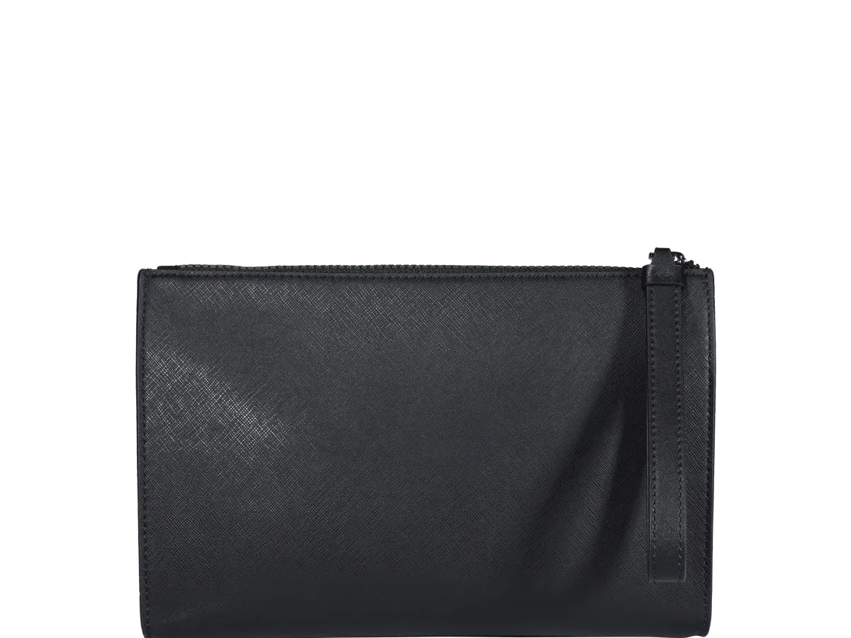Bally Makid Logo Detailed Zipped Clutch Bag