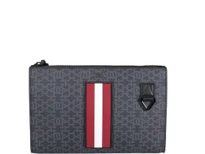 Bally Makid Logo Detailed Zipped Clutch Bag