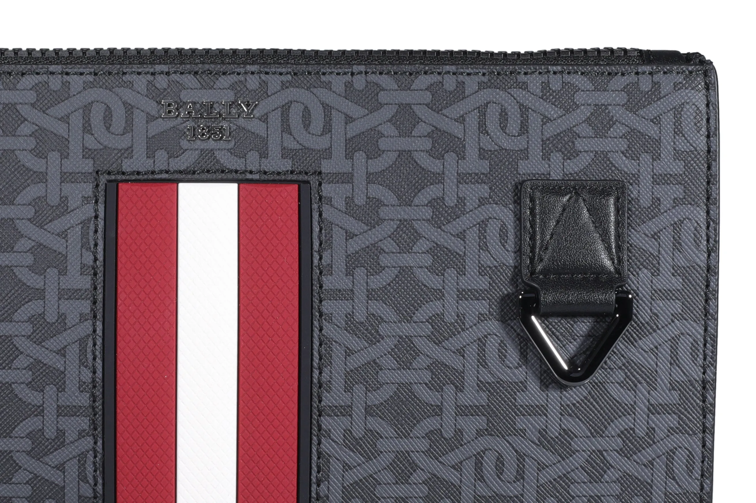 Bally Makid Logo Detailed Zipped Clutch Bag