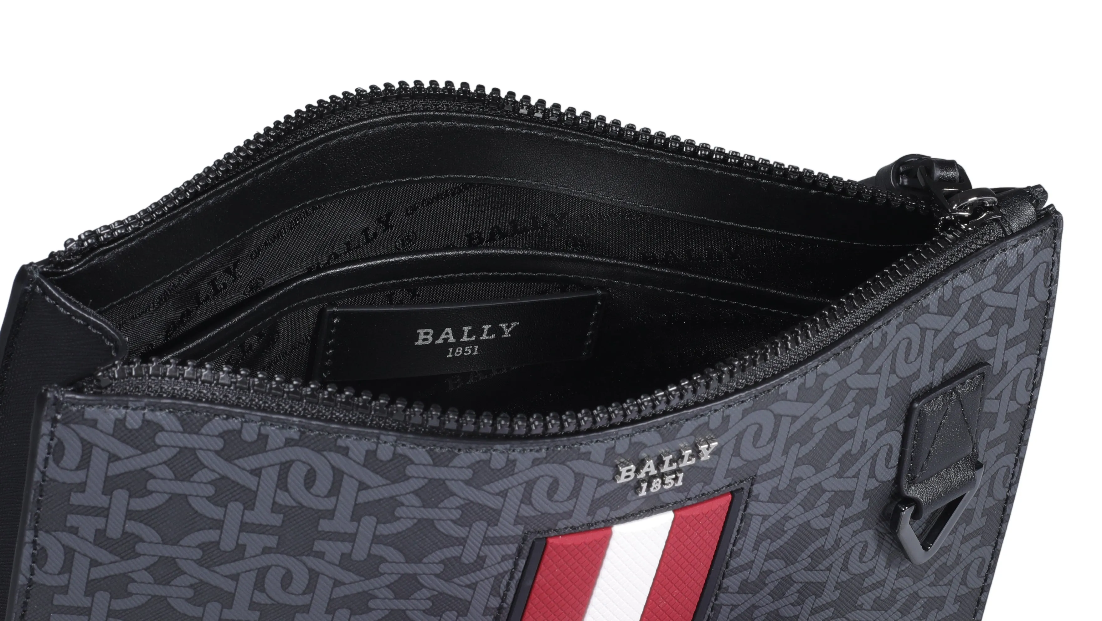 Bally Makid Logo Detailed Zipped Clutch Bag