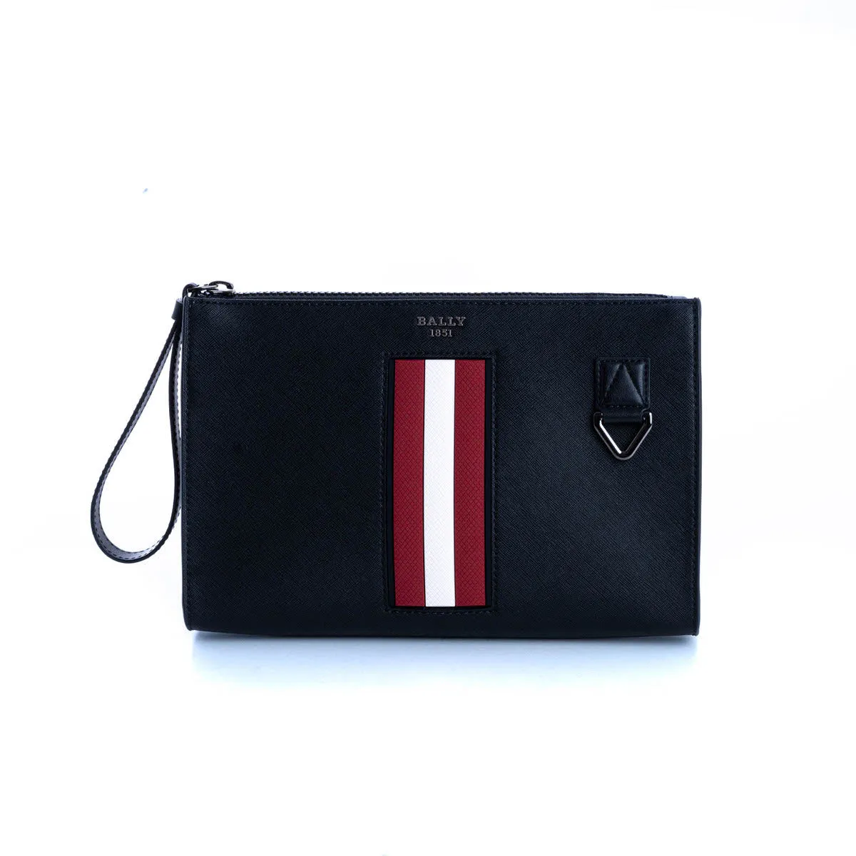 Bally Makid Logo Plaque Wrist Strapped Clutch Bag