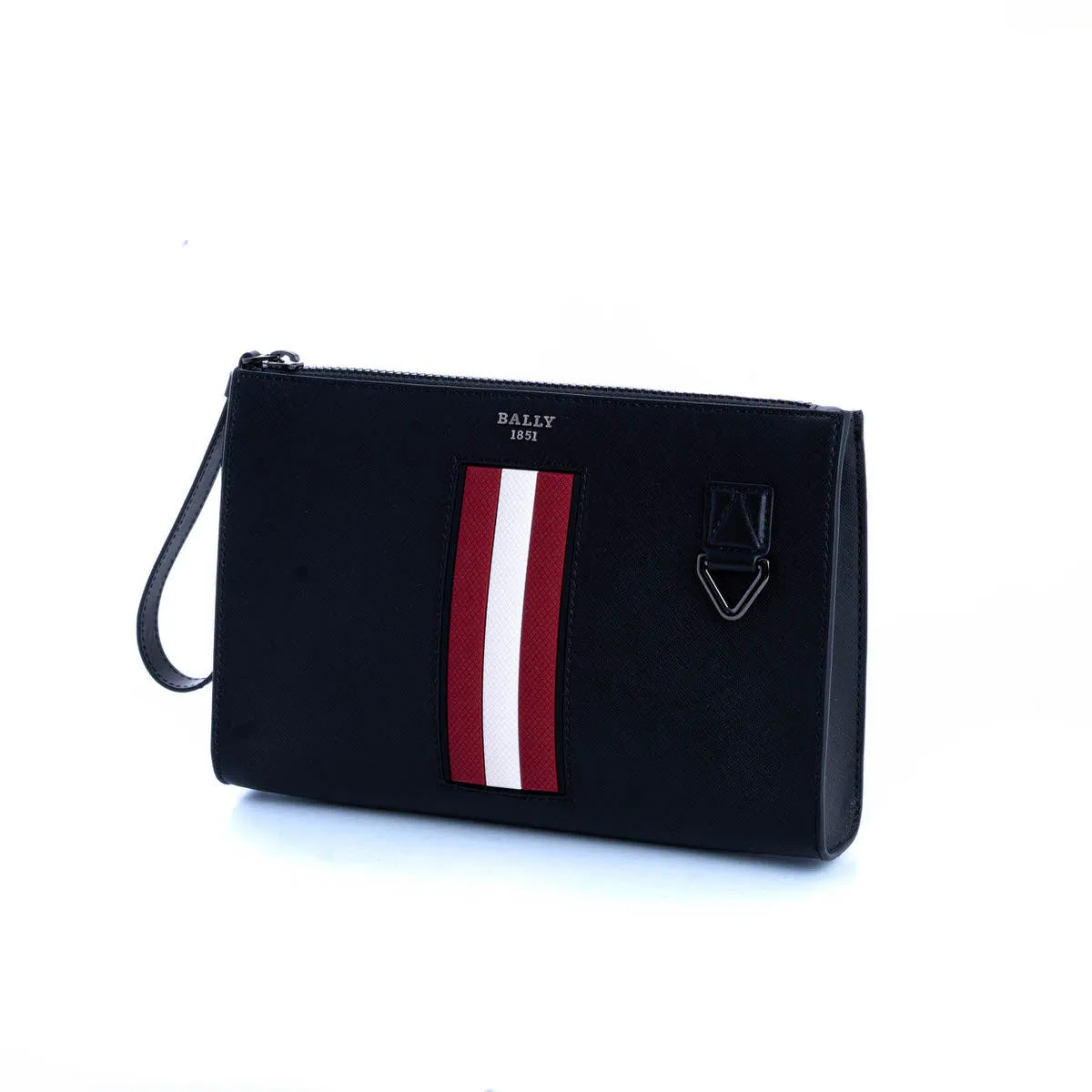 Bally Makid Logo Plaque Wrist Strapped Clutch Bag