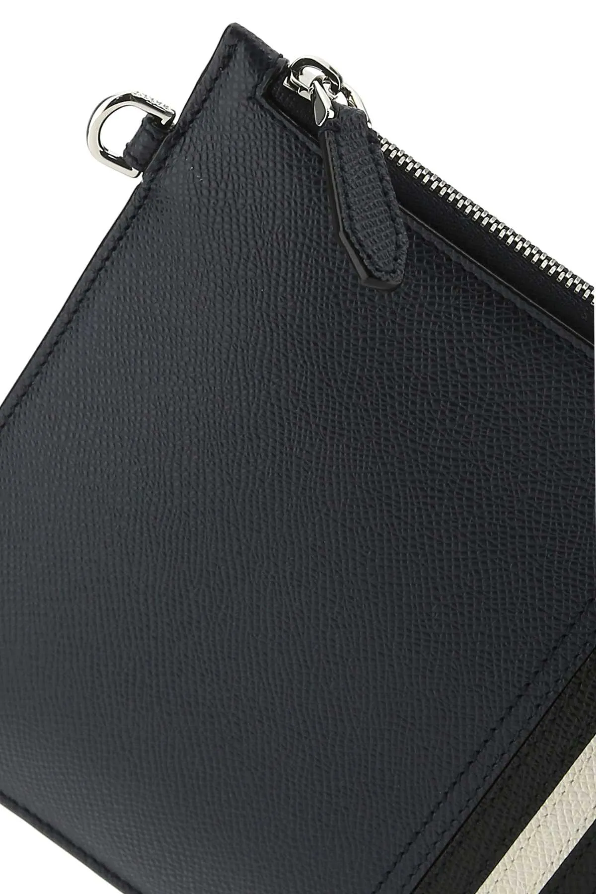 Bally Tenery Striped Zipped Clutch Bag