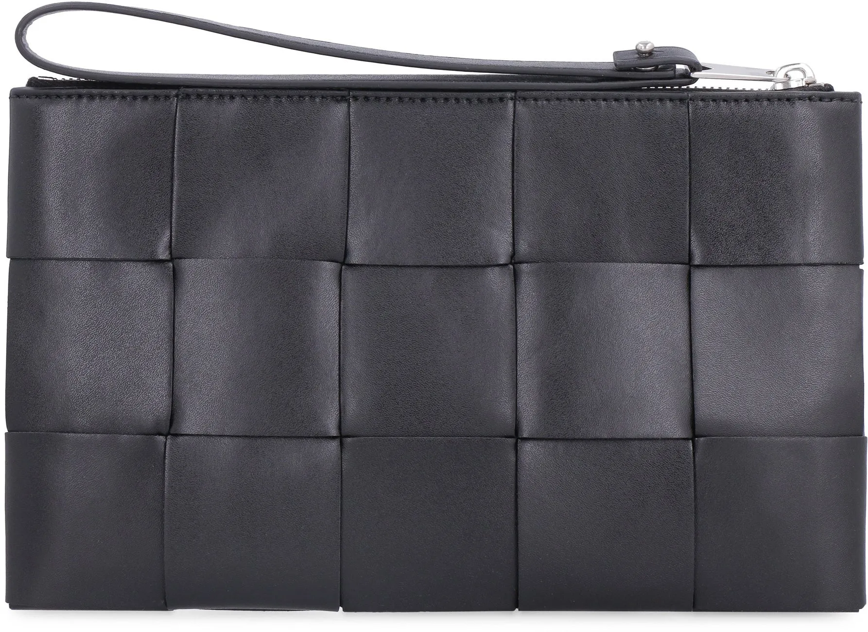 Bottega Veneta Intrecciato Zip-Up Clutch Bag