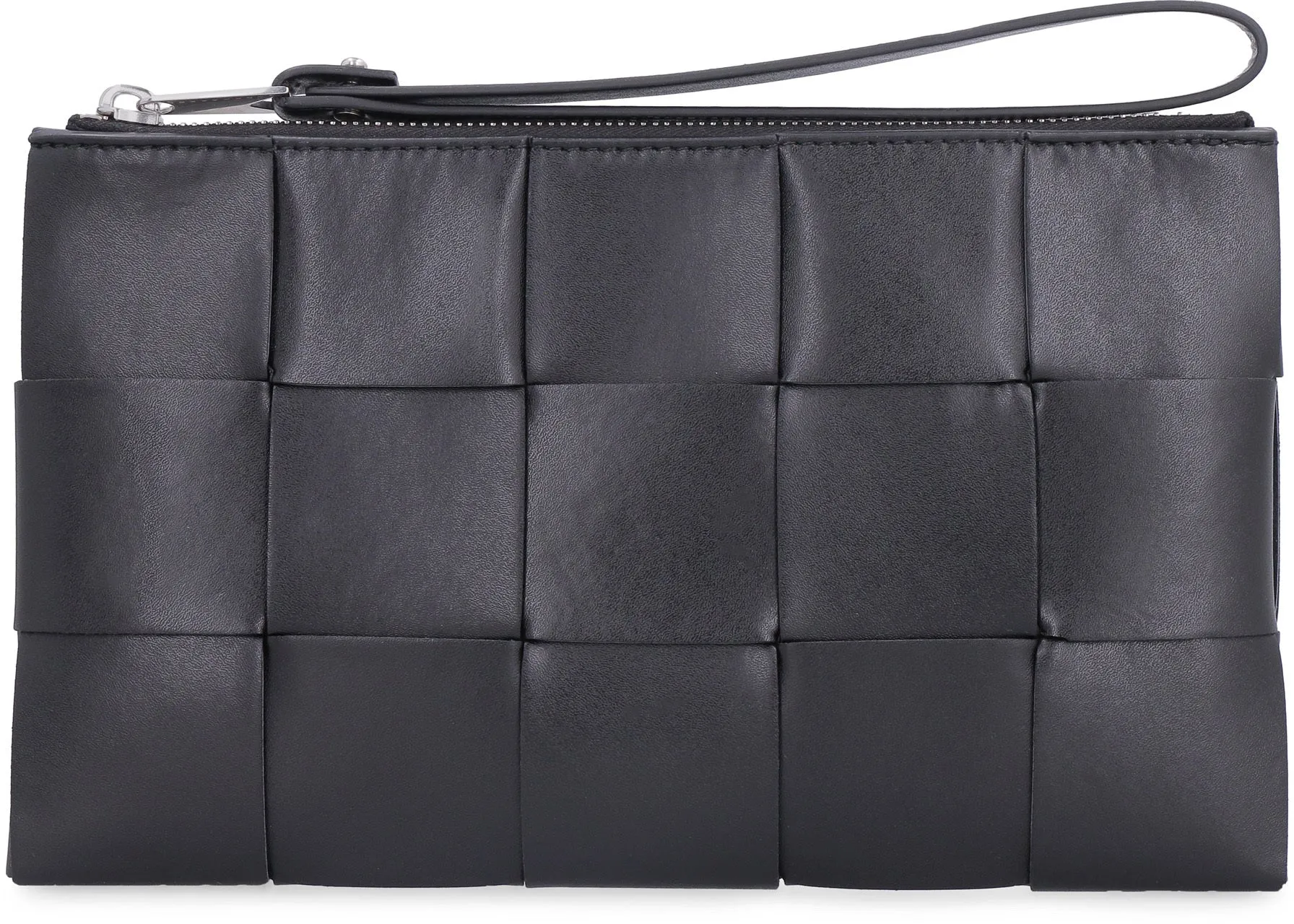 Bottega Veneta Intrecciato Zip-Up Clutch Bag