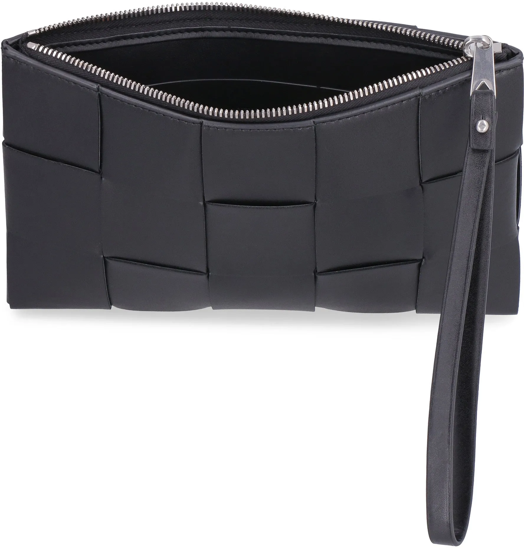 Bottega Veneta Intrecciato Zip-Up Clutch Bag