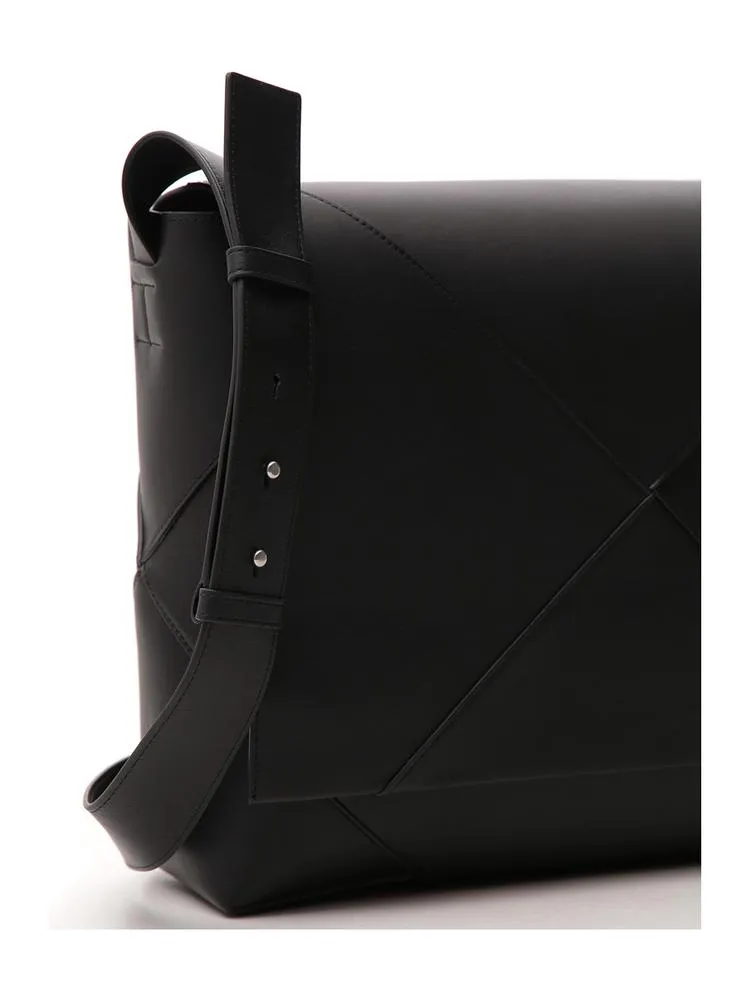 Bottega Veneta Panelled Messenger Bag