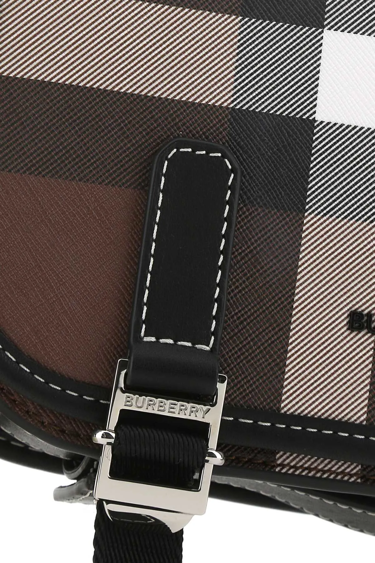 Burberry Check Pattern Foldover Shoulder Bag