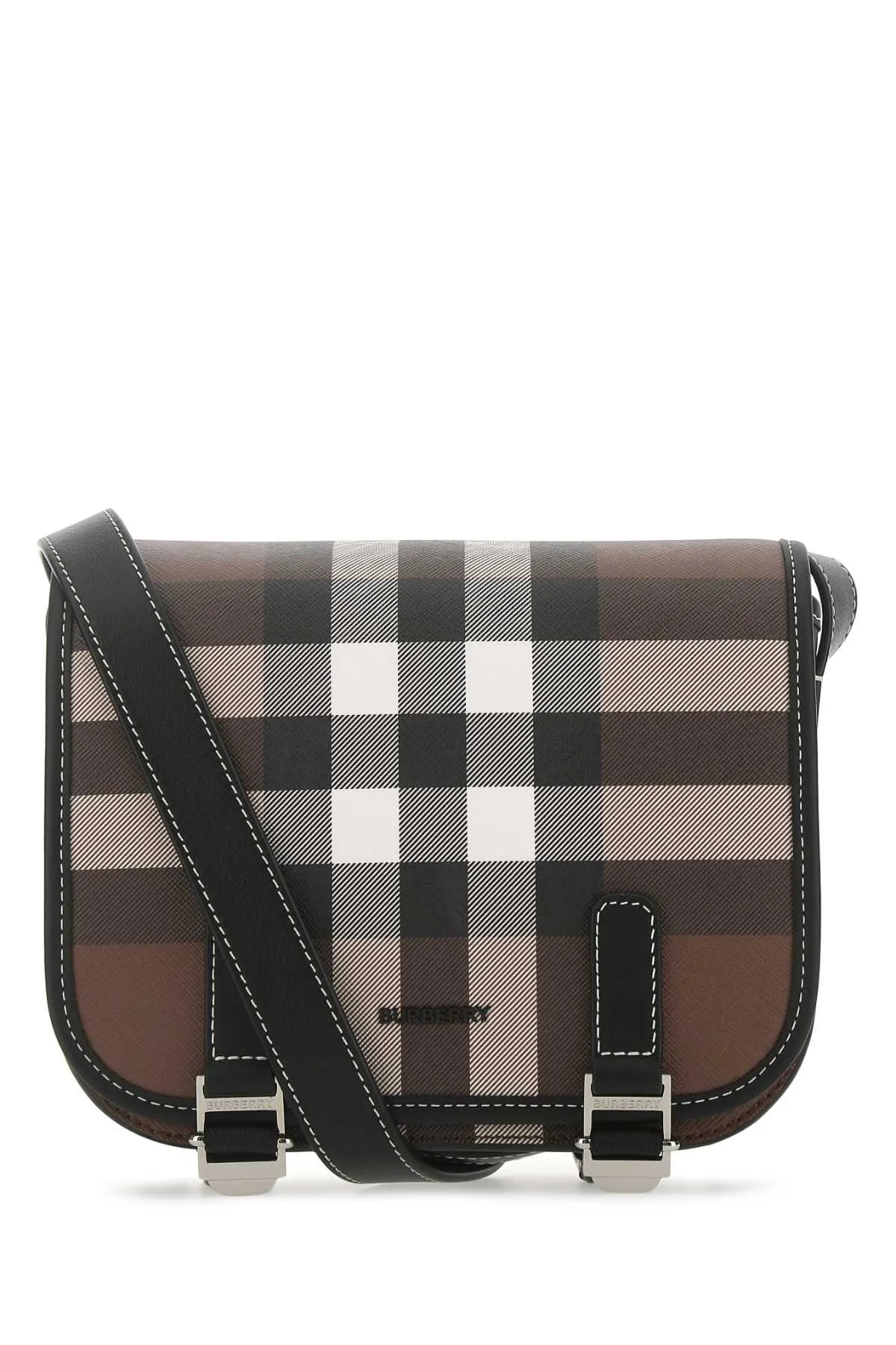 Burberry Check Pattern Foldover Shoulder Bag